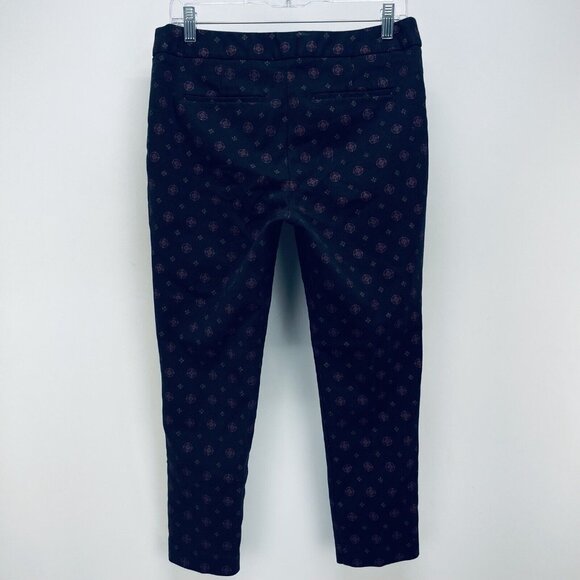 LIZ CLAIBORNE Pants Size 8 Women’s Career Emma Classic Patterned Crop Black - Picture 10 of 10